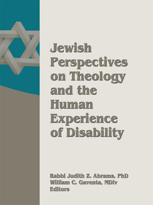 cover image of Jewish Perspectives on Theology and the Human Experience of Disability